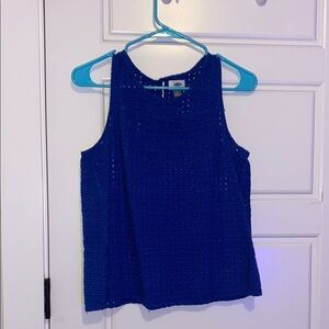 Old Navy Women's Blue Sleeveless Top